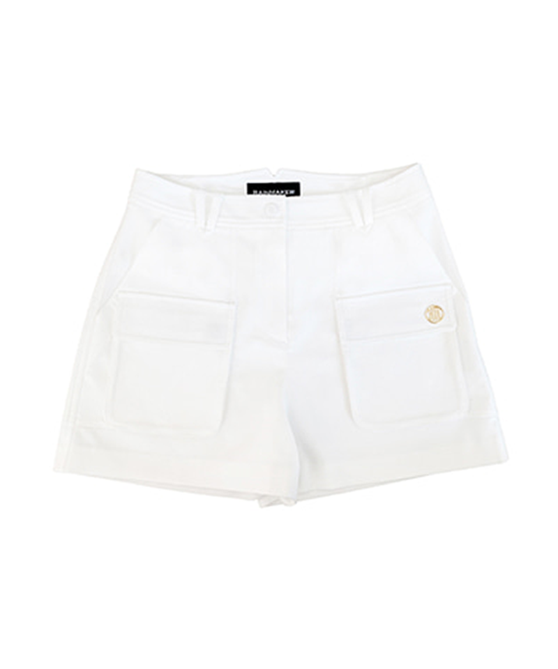 W CARGO SHORT PANTS (WHITE)_R22WCP52WH